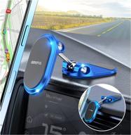 📱 multi-functional magnetic car phone holder with 6x magnets | double 360° rotation | desk mount | dashboard compatible | blue logo