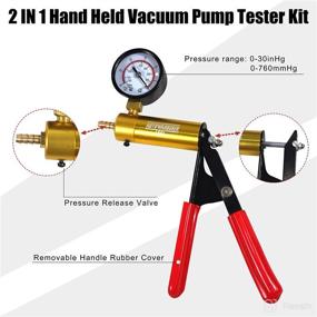 img 2 attached to AutoWanderer Brake Bleeder Kit with Hand Vacuum Pump Tester - One Person Brake Fluid Bleeding Tools for Motorcycle, Car, Truck - Complete with Case