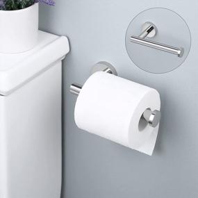 img 3 attached to Stainless Steel Bathroom Toilet Paper Holder With Rustproof Storage And Wall Mount, Polished Finish - Contemporary Style Tissue Roll Hanger And Towel Dispenser (A2175S12)