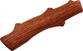 img 4 attached to Large Mesquite Petstages Dogwood Wood Alternative Chew Toy for Dogs