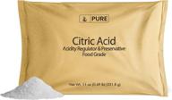 🍋 pure original citric acid (11 oz) - eco-friendly all-natural acidity regulator with sustainable packaging logo