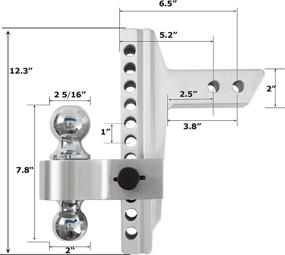 img 2 attached to Traworvel Trailer Receiver Aluminum Adjustable