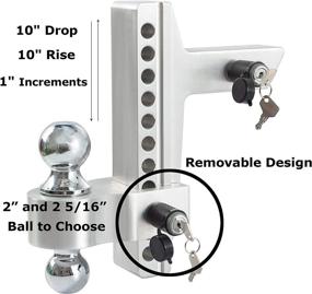 img 1 attached to Traworvel Trailer Receiver Aluminum Adjustable