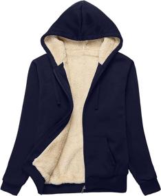 img 4 attached to SWISSWELL Hoodies Winter Fleece Sweatshirt Women's Clothing ~ Coats, Jackets & Vests