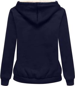 img 3 attached to SWISSWELL Hoodies Winter Fleece Sweatshirt Women's Clothing ~ Coats, Jackets & Vests