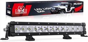 img 4 attached to Powerful And Durable Off-Road LED Light Bar By Nilight - 16 Inch, Flood Spot Combo Beam, 7200LM, IP68, 5 Years Warranty
