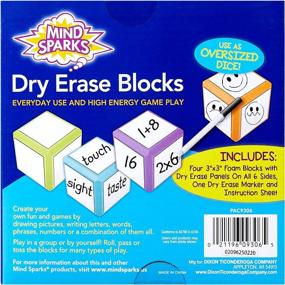 img 2 attached to Unleash Creativity With Mind Sparks Dry Erase Blocks - 4 Colorful Blocks, 3" X 3