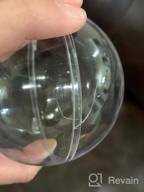 img 1 attached to 3” DIY Clear Fillable Plastic Craft Ball Christmas Ornaments - Handmade Decorations (25 Bulk) By Sea View Treasures review by April Masters
