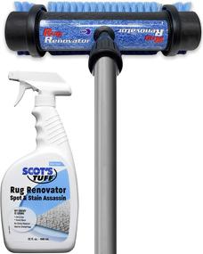 img 4 attached to 🧼 Cleanovation Rug Renovator: Powerful Carpet Scrubber and Cleaning Brush with 32 oz Foaming Carpet Shampoo to Eliminate Pet Stains, Dirt Spots, and Wine Spills