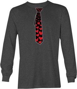 img 2 attached to Tcombo Tie Heart Valentine T Shirt Boys' Clothing at Tops, Tees & Shirts