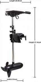 img 1 attached to Electric Transom Trolling Motor By LEADALLWAY - Optimized For Efficient Navigation