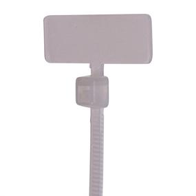 img 1 attached to 🔍 NSI - 418F-ID Identification Marker Flag Cable Tie, 18 lbs Tensile Strength, 0.75" Bundle Diameter, 1.00" x 0.310" Marker, 0.100" Width, 4" Length