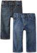 basic straight leg jeans for baby and toddler boys by the children's place logo