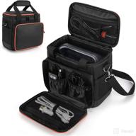 trunab explorer travel carrying bag for jackery portable power station 160/240/300 - waterproof storage case with front pockets for accessories and charging cable logo