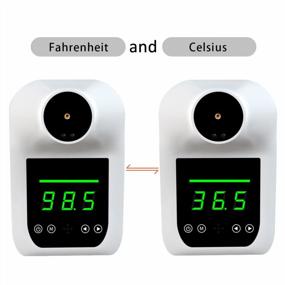 img 2 attached to Fast-Reading Infrared Thermometer With Wall Mount And Stand: AGZ Wall-Mounted Temperature Gauge