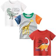 dinosaur graphic tops for toddlers: deekey boys' clothing collection - t shirts, tees & shirts logo