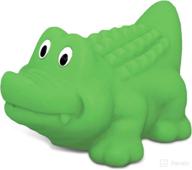 dollibu alligator bath buddy squirter: floating green rubber bath toy for toddlers – fun bathtime play, tropical animal toy for bathtub, beach & pool logo