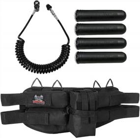 img 4 attached to Stay Prepared On The Field With Maddog® 4+1 Paintball Harness And Accessories.