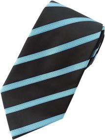 img 3 attached to 👔 Classic White Stripe Extra Long Necktie for Men - Finest Quality Accessories, Ties, Cummerbunds & Pocket Squares