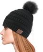 wireless bluetooth beanie hat headphones for men women - christmas music cap gifts for teens boys girls husband logo