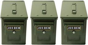 img 3 attached to Aolamegs Ammo Can Набор виниловых наклеек Наклейка Этикетка для банок Чехлы Boxes