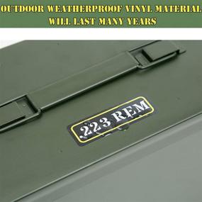 img 1 attached to Aolamegs Ammo Can Набор виниловых наклеек Наклейка Этикетка для банок Чехлы Boxes