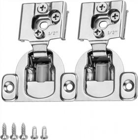 img 4 attached to Goldenwarm 15 Pack Cabinet Hinges Soft Close Cabinet Hinges Kitchen Cabinet Hinges Soft Close Hinges Door Hinges Brushed Nickel Hinges