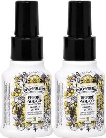 img 1 attached to Poo-Pourri Before-You-Go Toilet Spray Bottle: Original Scent, 1.4 oz (2 Pack) - Efficient Odor Neutralizer