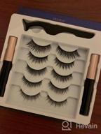 img 1 attached to 12 Pairs Of Natural Looking Magnetic False Eyelashes With Magnetic Eyeliner - No Glue Needed! Perfect Magnetic Eyelash Kit review by Daniel Anderson
