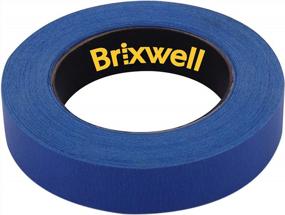 img 1 attached to Малярная лента Brixwell Pro Blue Painters - 6 рулонов, 0,94 дюйма x 60 ярдов (сделано в США)