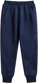 img 2 attached to Mallimoda Sweatpants Drawstring Style Navy Boys' Clothing in Pants