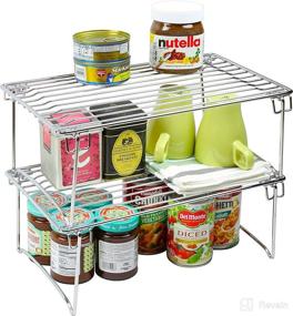 img 4 attached to Pack DecoBros Stackable Kitchen Organizer Storage & Organization