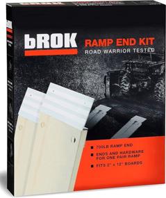 img 3 attached to 🛠️ bROK 12" Aluminum Ramp Kit: Universal Wood Plank Ramps for Lawn Tractors, ATVs, Dolleys, and Wheelbarrows