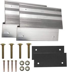 img 4 attached to 🛠️ bROK 12" Aluminum Ramp Kit: Universal Wood Plank Ramps for Lawn Tractors, ATVs, Dolleys, and Wheelbarrows