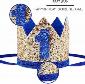img 2 attached to 1St Birthday Party Supplies: Socub Birthday Hat, Headbands & Crowns For Baby Boy!