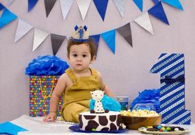 img 1 attached to 1St Birthday Party Supplies: Socub Birthday Hat, Headbands & Crowns For Baby Boy!
