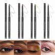langmanni 4 pcs chameleon eyeliner makeup set,metallic changing long-lasting holographic glitter multichrome eyeliner set logo