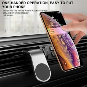 img 1 attached to 🚗 TEKPANDA Car Phone Mount Cradle: Strong Magnetic Dash Phone Holder in 5 Beautiful Colors!