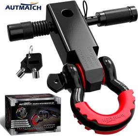 img 4 attached to AUTMATCH Shackle Hitch Receiver Black Exterior Accessories