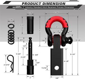 img 2 attached to AUTMATCH Shackle Hitch Receiver Black Exterior Accessories