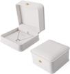 isuperb set of two jewelry gift boxes with velvet interior, ideal for necklaces, bracelets, and proposal gifts during christmas or engagement logo