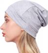 organic cotton slouch beanie hat for chemo patients - comfortable hipster headwear cap logo