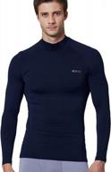 stay cool and comfortable with exio men's mock compression baselayer top logo