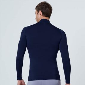 img 3 attached to Stay Cool And Comfortable With EXIO Men'S Mock Compression Baselayer Top