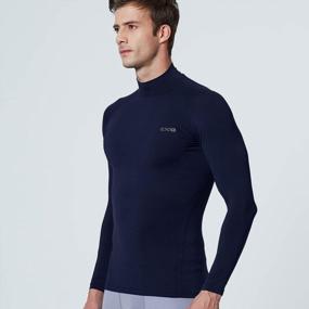 img 2 attached to Stay Cool And Comfortable With EXIO Men'S Mock Compression Baselayer Top