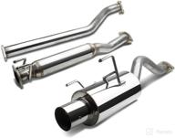 🚗 upgrade your ride with dna motoring cbe-arsx-s stainless steel catback exhaust system logo