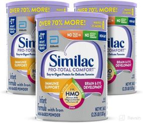img 4 attached to Similac Pro-Total Comfort™* Infant Formula: Gentle, Easy to Digest with 2’-FL HMO, Non-GMO - 3 Count, 36 oz Can