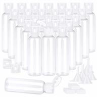30-pack shynek 2 oz clear plastic travel bottles with labels and funnels - ideal for liquids, lotions, shampoos and more logo