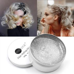 img 3 attached to Get Party-Ready With VOLLUCK Glitter Hair Wax: Temporary Hair Styling Product With Silver Sequins For Halloween, Cosplay & Christmas