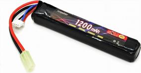 img 4 attached to 3S 11.1V 1200MAh 20C Stick Pack Lipo Battery With Small Tamiya Plug For Airsoft Gun - FCONEGY